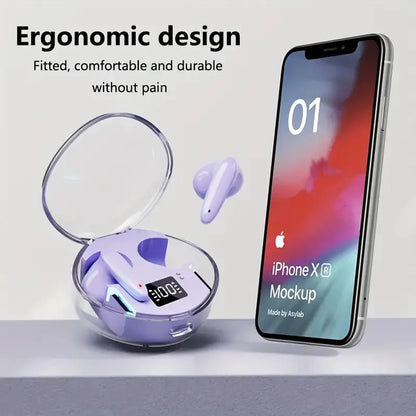 Premium Wireless Earbuds with RGB Charging Case